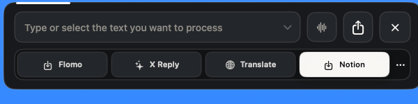 Paleta de Content Actions de Aureon enfocada, con Notion disponible como acción.